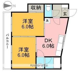 SINA−JYURIME LA’VIEプラス【2階】の間取り