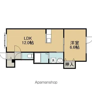 ロイヤルハイム拓勇東町B【203号室】の間取り