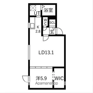 OBTENIR (オプトゥニールプリュス)【2階】の間取り