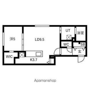 ALPHA南五条【4階】の間取り