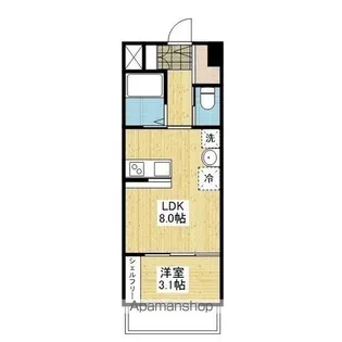 RENOTTA IZUMIKITA【409号室】の間取り