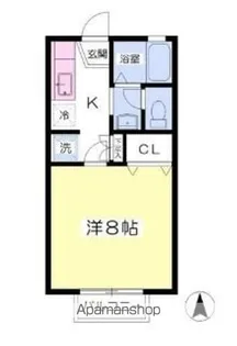 アパートメント・コアC棟【103号室号室】の間取り