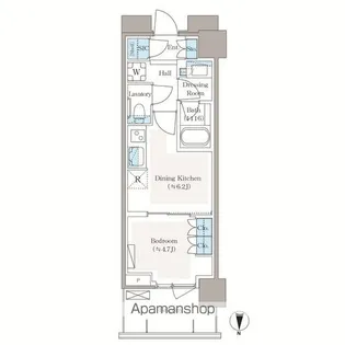 パークシティ中野 ザ タワー エアーズ【19階】の間取り