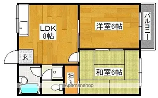 メゾンサナダ【203号室】の間取り