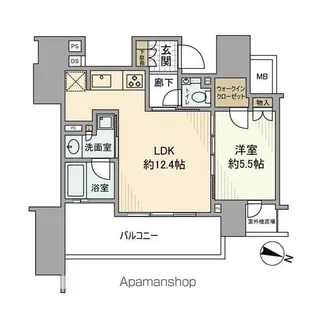 プラウド九段南【3階】の間取り