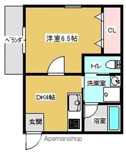 クレヴィー若宮【1階】の間取り