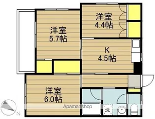 ソフィエ【201号室】の間取り