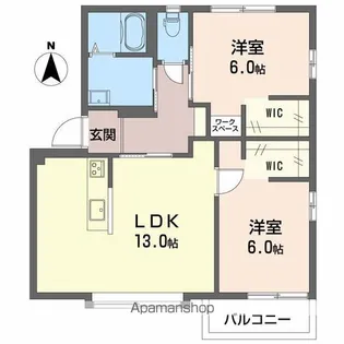 フレグランスパストラル【B202号室】の間取り
