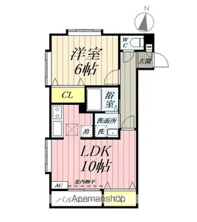 シャルマンドミール【103号室】の間取り