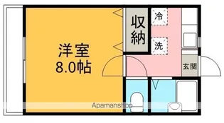 ほんだハイツクレストエムA棟【2階】の間取り