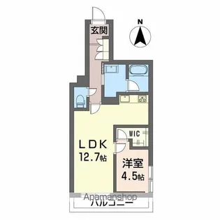 シャーメゾン萱町【203号室】の間取り