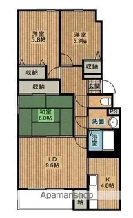 リーベスト大麻【304号室】の間取り