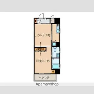 ピーコック・スター【505号室】の間取り