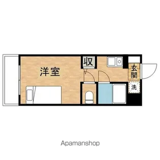 多摩学生マンション【2階】の間取り