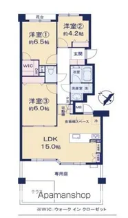千葉登戸ガーデンハウス【1階】の間取り