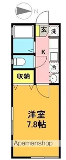 スプリングコート【1-C号室】の間取り
