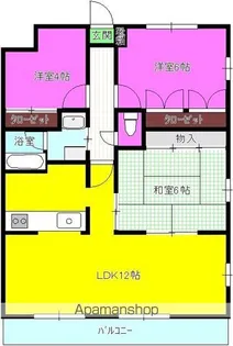 K&K【401号室】の間取り
