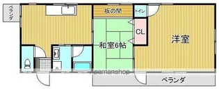 サンライフグランデージュE棟【1号室】の間取り