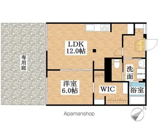 サクラメント【102号室】の間取り