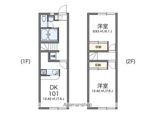 レオパレスアイリス【1階】の間取り