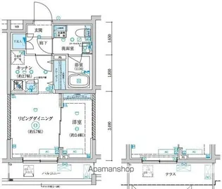 ベルシード王子神谷【2階】の間取り