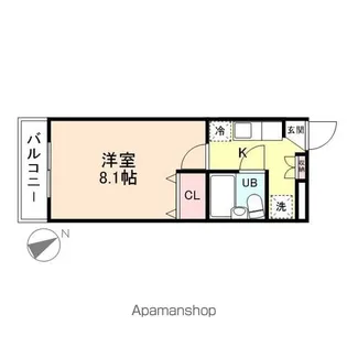 グリーンワールド【310号室】の間取り