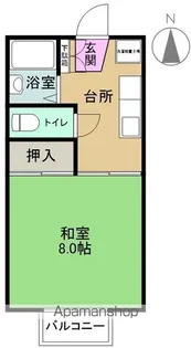 ペガサス館【208号室】の間取り