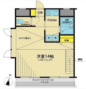 アバンス槌屋【201号室】の間取り