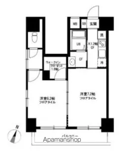ロリエ笹塚【14階】の間取り