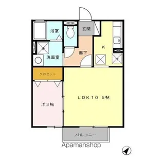 セジュール友和【1階】の間取り