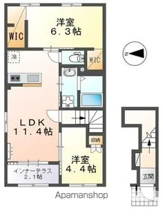 ユニバース【2階】の間取り