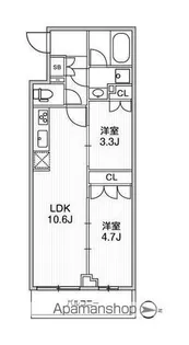 LIME RESIDENCE SHINAGAWA EAST【2階】の間取り