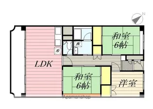 検見川ガーデンハイツ1号棟【10階】の間取り