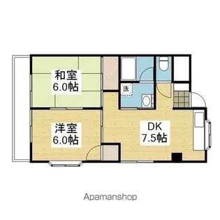 第6ゴトービル【106号室】の間取り