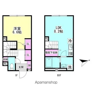 グランファーロ下北沢【103号室】の間取り