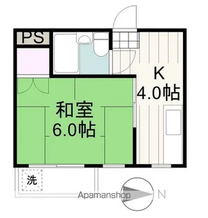 ハセガワハイム【202号室】の間取り
