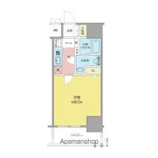 SHOKEN RESIDENCE名古屋SOUTH【503号室】の間取り