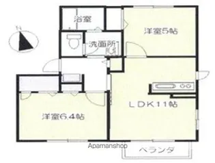 フォーレストタウンⅡ【202号室】の間取り