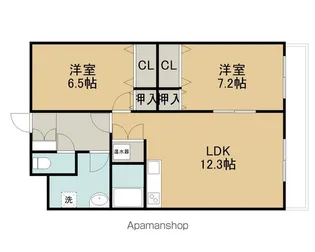フォレストコート博物館前【3階】の間取り
