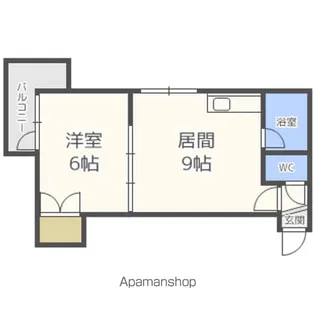パルコート62【402号室】の間取り