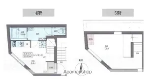 プラティーク神楽坂DUAL【4階】の間取り