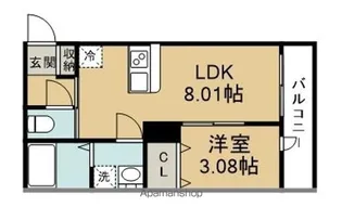 フォリアビレッジ長町南B【3階】の間取り