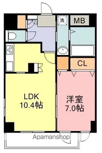 USビル【9階】の間取り