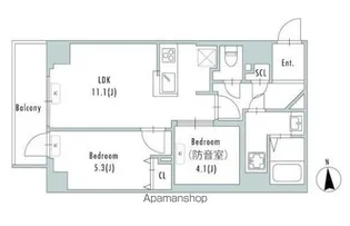 GRAN PASEO上野御徒町【4階】の間取り