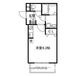 REGIES近大NORTH【203号室】の間取り