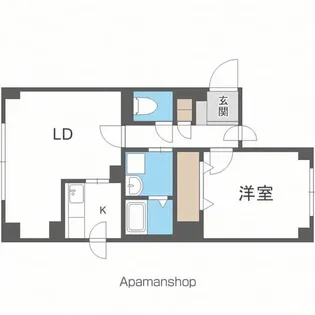 グランドティトンN32【203号室】の間取り