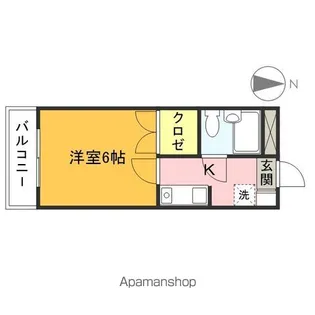 新栄コーポ【1階】の間取り