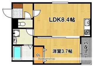 SERIRIA COMFORT:ABIKO【1階】の間取り