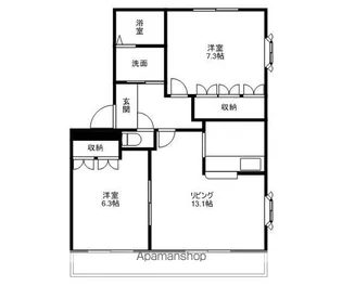 ビア・ラッテア【1階】の間取り