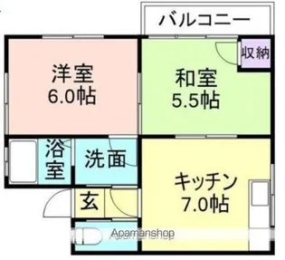 エスペランサ【101号室】の間取り